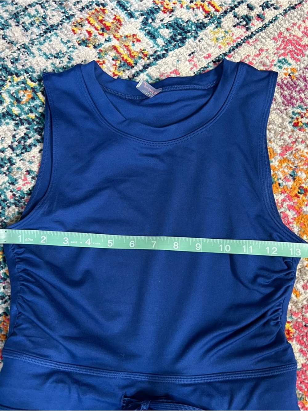 Free People Movement Easy Does It Dress Cobalt Blue cutout active spring revolve - Picture 13 of 15